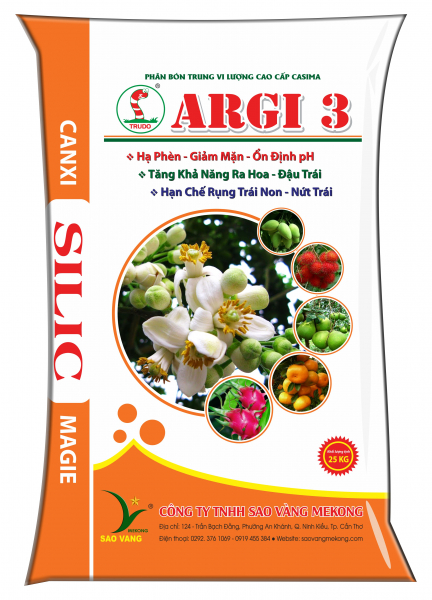 Phân bón trung vi lượng Argi 3 cây ăn trái